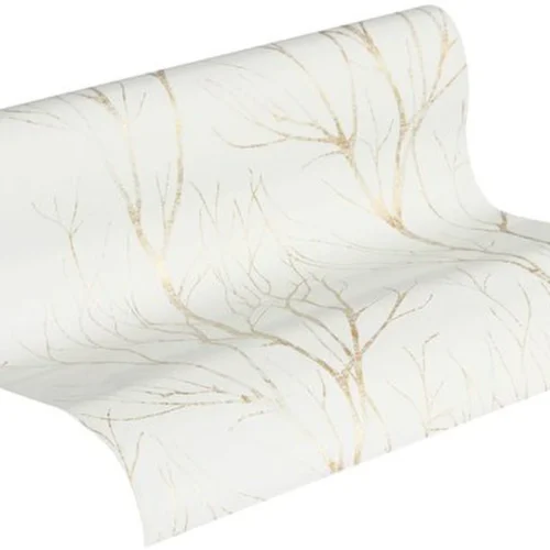 P-87213238698850-20260405113955.webp Unyqoos® Elegant vliesbehang met metallic boommotief voor stijlvolle interieurdecoratie