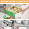 Unyqoos® Uittrekbare lade-organizer zonder boren voor keukenkasten in wit ontwerp