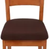 Unyqoos® Rekbare stoelhoezen van jacquardstof voor eetkamerstoelen, wasbaar en eenvoudig te bevestigen