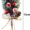 Unyqoos® Set van 10 kunstmatige dennentakken met bessen voor sfeervolle decoratie
