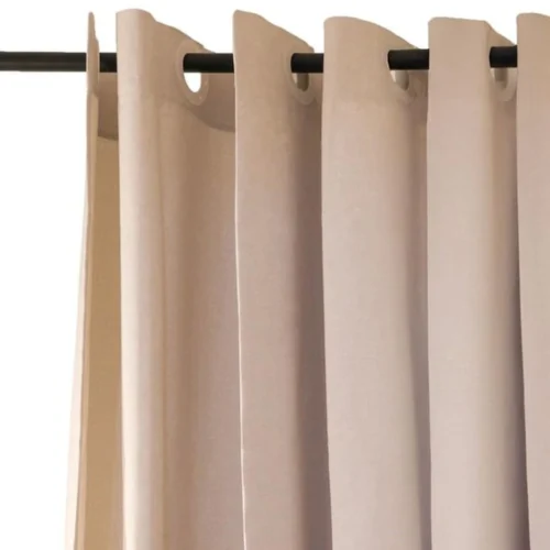 P-87213238782450-20260403114406.webp Unyqoos® Waterafstotend beige douchegordijn met linnenlook en geïntegreerde ophanging