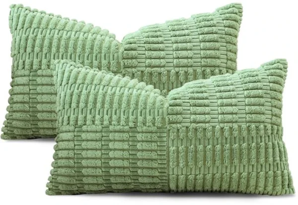 P-87213238787024-20260406112445.webp Unyqoos® Set van 2 decoratieve corduroy kussenslopen met gestreept patroon voor woondecoratie
