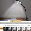 Unyqoos® Flexibele lees- en vergrootlamp met dimbare LED-verlichting en klem