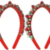 P-87213238792040-20260406093800.webp Unyqoos® Set van twee kersthaarbanden met belletjes voor feestelijke gelegenheden