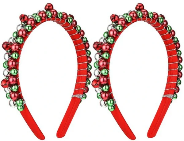 P-87213238792040-20260406093800.webp Unyqoos® Set van twee kersthaarbanden met belletjes voor feestelijke gelegenheden