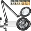 Unyqoos® Dimbare LED-vergrootlamp met klem voor gedetailleerd handwerk en lezen