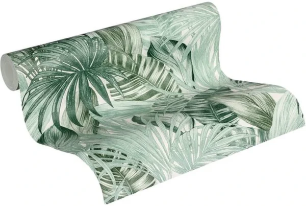 P-87213238806204-20260405113737.webp Unyqoos® Stijlvol wit vliesbehang met bloemenpatroon voor elke ruimte in huis