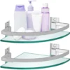 P-87213238808350-20260405174026.webp Unyqoos® Stijlvolle glazen badkamerrekken met stang en stevige montagebeugels