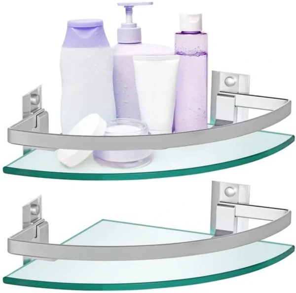 P-87213238808350-20260405174026.webp Unyqoos® Stijlvolle glazen badkamerrekken met stang en stevige montagebeugels