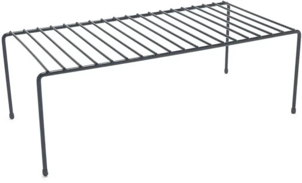 Unyqoos® Set van vier zwarte opbergrekken voor georganiseerde keukenkasten