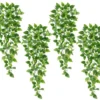 P-87213238863320-20260405142018.webp Unyqoos® Set van vier groene kunstplanten voor binnen- en buitendecoratie