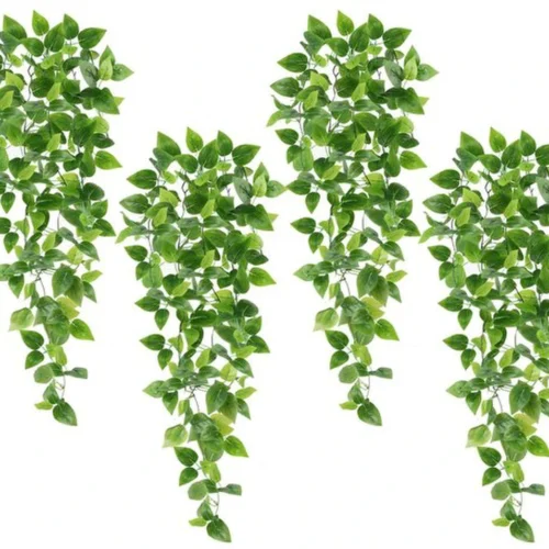 P-87213238863320-20260405142018.webp Unyqoos® Set van vier groene kunstplanten voor binnen- en buitendecoratie