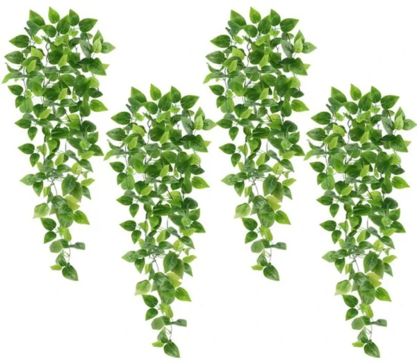 P-87213238863320-20260405142018.webp Unyqoos® Set van vier groene kunstplanten voor binnen- en buitendecoratie