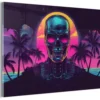 Unyqoos® Esthetisch wanddecoratie met palmen en zonsondergang voor elke kamer
