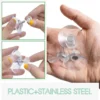 Unyqoos® Set van 25 transparante zuignappen met kartelmoer voor stevige bevestiging