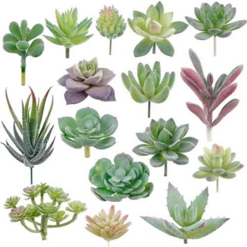 P-87213238898450-20260405142044.webp Unyqoos® Set van 16 Realistische Kunstvetplanten voor Decoratie van Huis en Kantoor