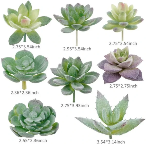 P-87213238898452-20260405142058.webp Unyqoos® Set van 16 Realistische Kunstvetplanten voor Decoratie van Huis en Kantoor