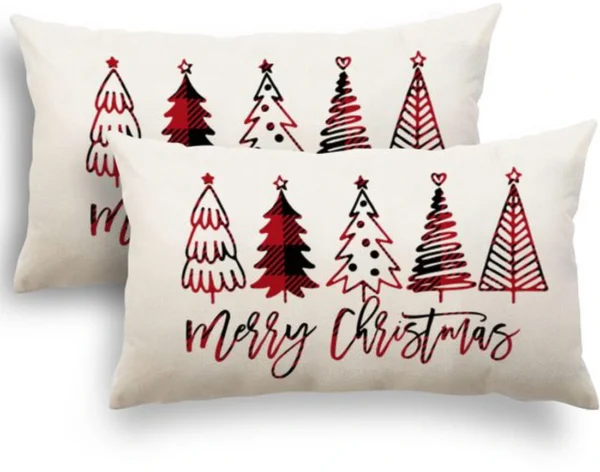 P-87213238909260-20260406112304.webp Unyqoos® Set van 2 kerstkussenhoezen in linnen voor feestelijke decoratie