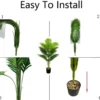 Unyqoos® Levensechte kunstpalm voor sfeervolle decoratie binnenshuis en buitenshuis