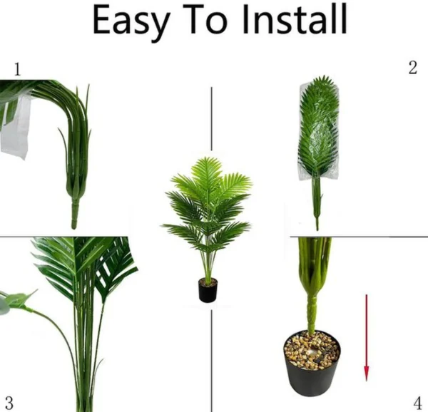 Unyqoos® Levensechte kunstpalm voor sfeervolle decoratie binnenshuis en buitenshuis