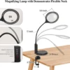 Unyqoos® Verlichte loeplamp met 5 verlichtingsmodi voor nauwkeurig handwerk en lezen