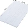 Unyqoos® Ultrazachte Antislip Chenille Badmat voor Douche en Badkamer, Wasbaar, 40 x 60 cm, Wit