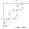 Unyqoos® Wandbevestiging voor stevige en plankondersteuning in huis