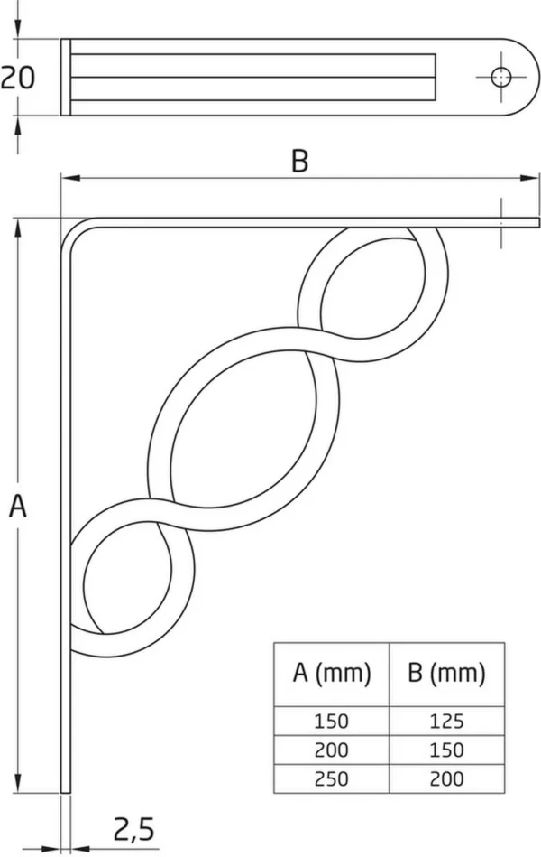 Unyqoos® Wandbevestiging voor stevige en plankondersteuning in huis