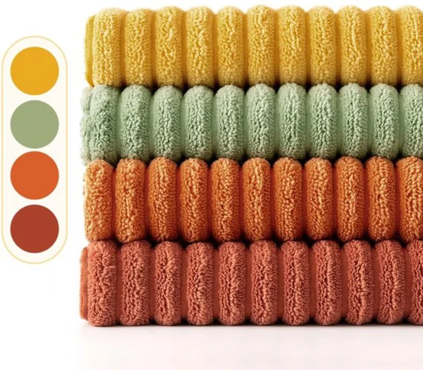 P-87213238944433-20260406112824.webp Unyqoos® Kleurrijke Ribfluweel Kussenhoezen Set van 4 in Patchwork Design voor Thuisdecoratie