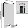 P-87213238945802-20260406121545.webp Unyqoos® Set van twee roestvrijstalen handdoekhaken voor douche zonder boren