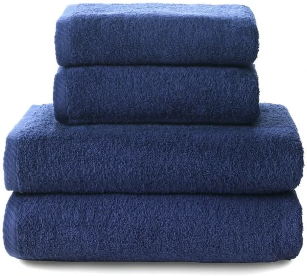 Unyqoos® Luxe Set van Zachte en Absorberende Katoenen Badhanddoeken in Marineblauw