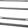 Unyqoos® Moderne set van twee zwarte metalen wandrekken voor stijlvolle opbergruimte
