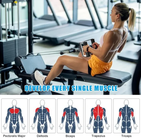 Unyqoos® Ergonomische roeigreep voor veelzijdige krachttraining en fitnessoefeningen