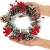 P-87213238974824-20260406093947.webp Unyqoos® Set van twee feestelijke kransen met dennenappels en bessen voor Kerstmis