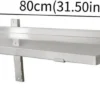 Unyqoos® Elegant en ruim wandrek van roestvrij staal voor diverse toepassingen