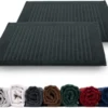 Unyqoos® Set van Twee Luxe Katoenen Douchematten voor Comfort en Absorptie in de Badkamer