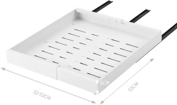 Unyqoos® Uittrekbare keukenkast organizer met telescopische lade en kleefbevestiging