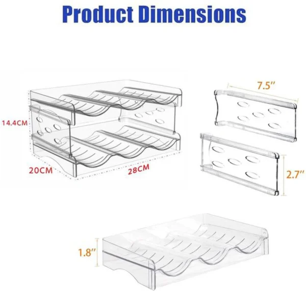 P-87213239052866-20260406100321.webp Unyqoos® Stapelbaar flessenrek voor efficiënte opslag in keuken en koelkast