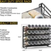 Unyqoos® Uitgebreide kruidenrek set met potjes, etiketten en accessoires voor keukenorganisatie