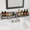 Unyqoos® Zelfklevende badkamer organizer set, zonder boren, roestvrij en ruimtebesparend