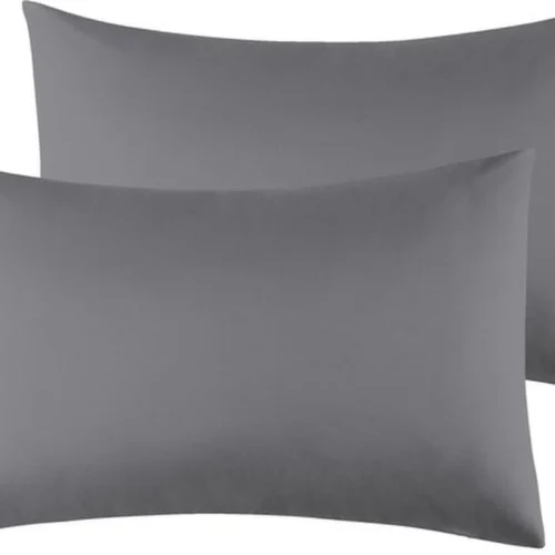 Unyqoos® Kussenslopen Set van 2, Superzachte Microvezel Hoofdkussenslopen, Donkergrijs, 40 x 80 cm, Comfortabel en Onderhoudsvriendelijk