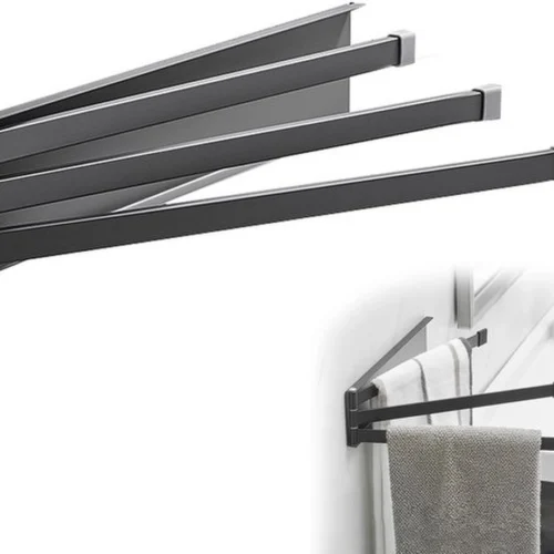 P-87213239164660-20260405183513.webp Unyqoos® Wandgemonteerde handdoekhouder met draaibare armen voor keuken en badkamer