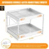 Unyqoos® Dubbeldeks uittrekbare keukenlade met verstelbare breedte en eenvoudige installatie