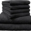 Unyqoos® Zesdelige set van luxe katoenen handdoeken voor een comfortabele badkamerervaring