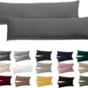 P-87213239199620-20260406113331.webp Unyqoos® Set van 2 antraciet kussenslopen voor zijslaapkussen met ritssluiting