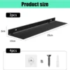 P-87213239207534-20260406082536.webp Unyqoos® Set van twee zwevende acryl wandplanken voor diverse ruimtes zonder boren