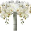 P-87213239224050-20260405142332.webp Unyqoos® Set van vier natuurgetrouwe kunsttakken met witte orchideebloemen