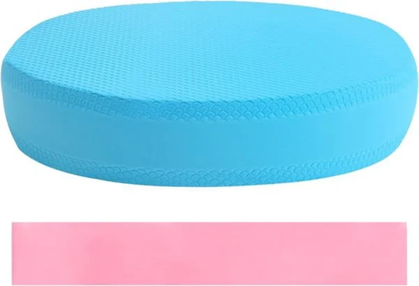 P-87213239227260-20260405103110.webp Unyqoos® Ovale Blauwe Balanspad voor Pilates en Fysiotherapie met Antislip Eigenschappen