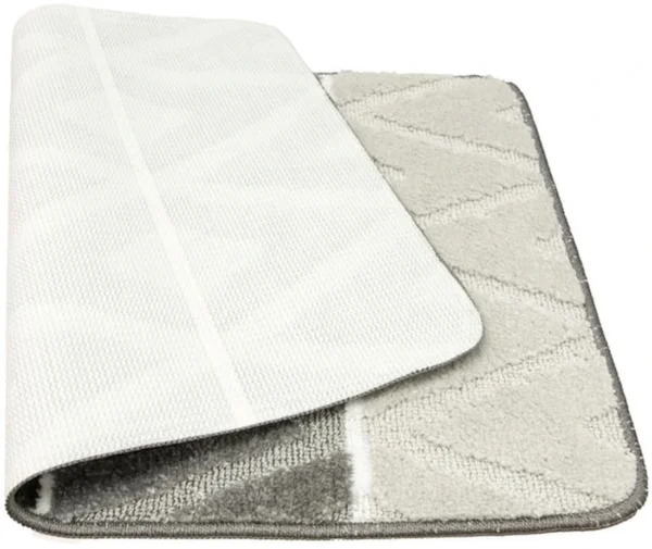 Unyqoos® Driedelige badmat set met antislip en wasbare zachte structuur voor badkamer
