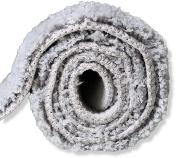 Unyqoos® Grijze badmat met antislip en hoogpolig comfort voor de badkamer